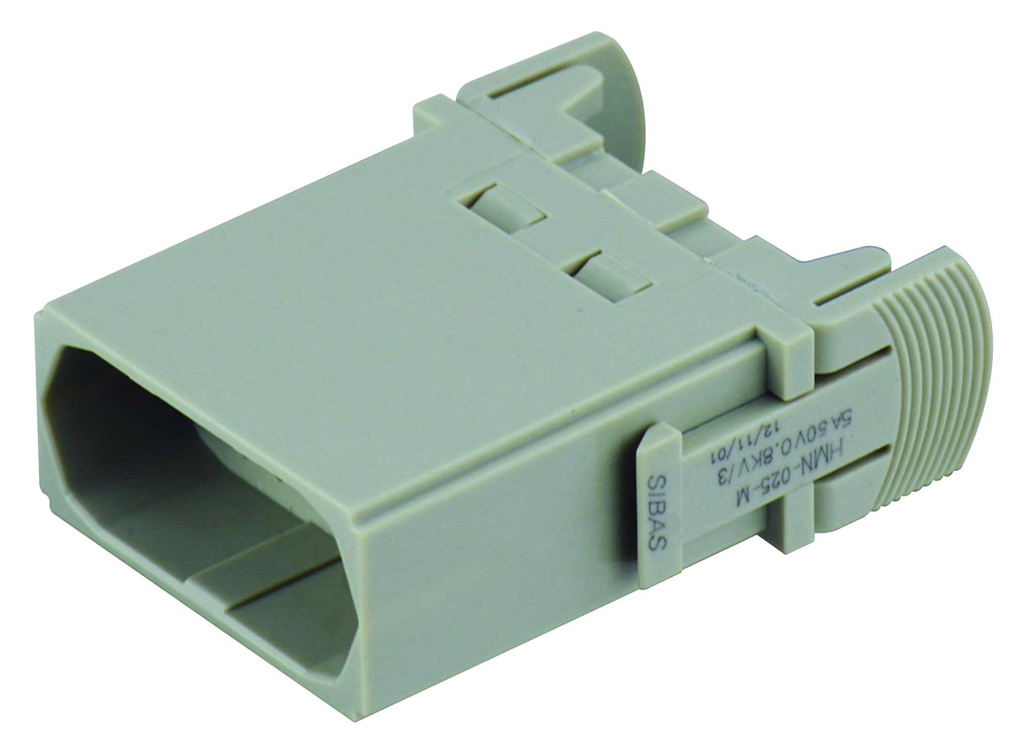 Te Connectivity T2111252101-007. Heavy Duty Insert, Plug, 25Pos, 20Awg