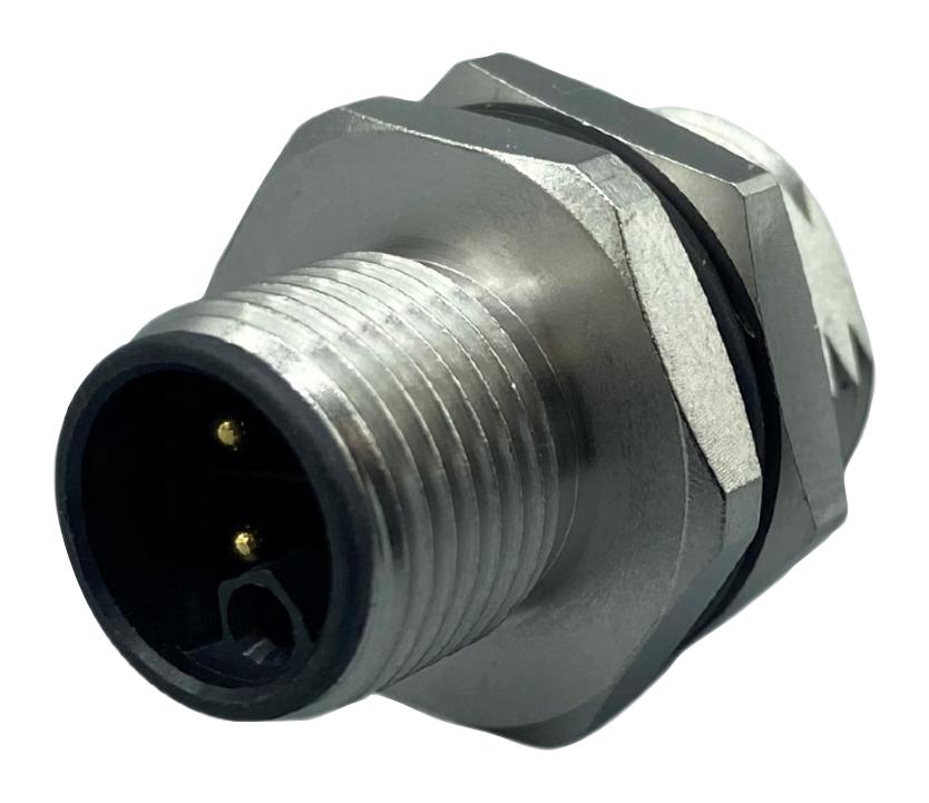 NorComp 859-Lp5-10Sr004 Sensor Connector, M12, 5Pos, Plug, Panel