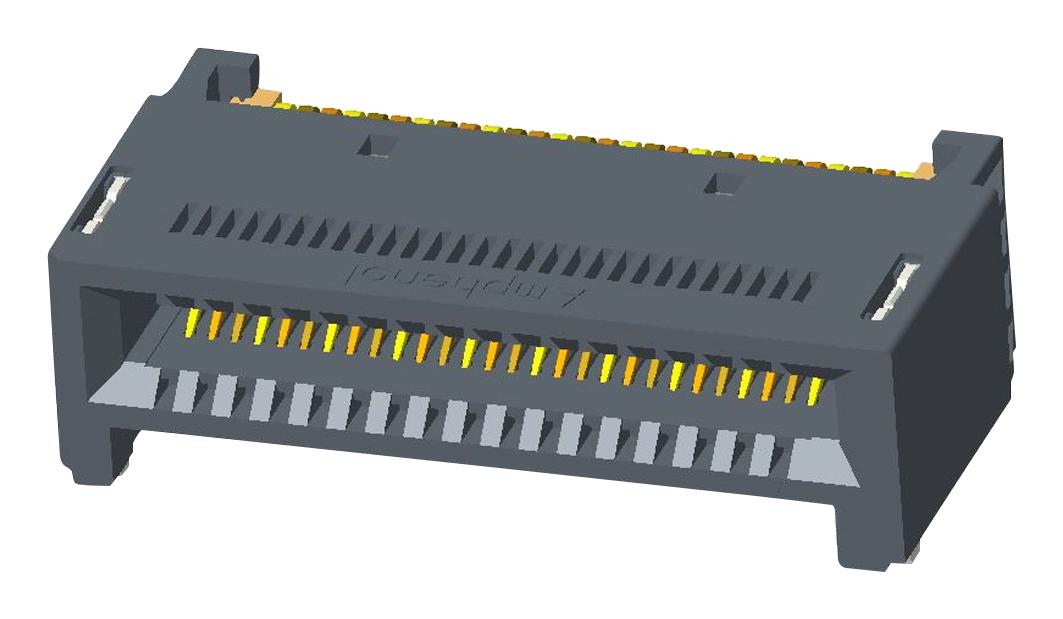 Amphenol Communications Solutions Me1005610201041. Card Edge Connector, Dual Side, 56Pos, Smt