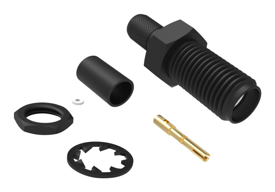 Amphenol RF 132454-Bc Rf Coax Connector, Sma, Bulkhead Jack, 50 Ohm