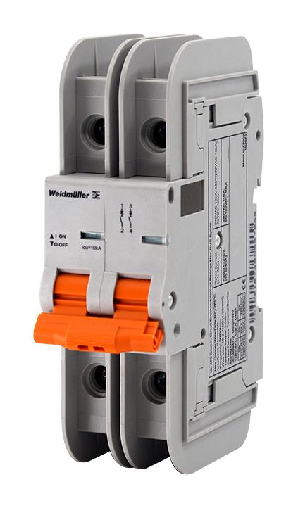 Weidmuller 2478110000 Thermal Mag Ckt Breaker, 2P, 5A, 240Vac