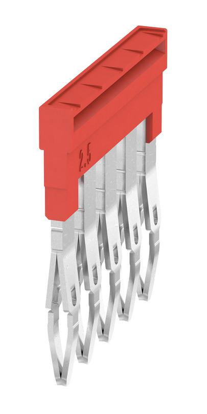 Weidmuller 1985710000 Cross Connector, Push In, Wemid, Red