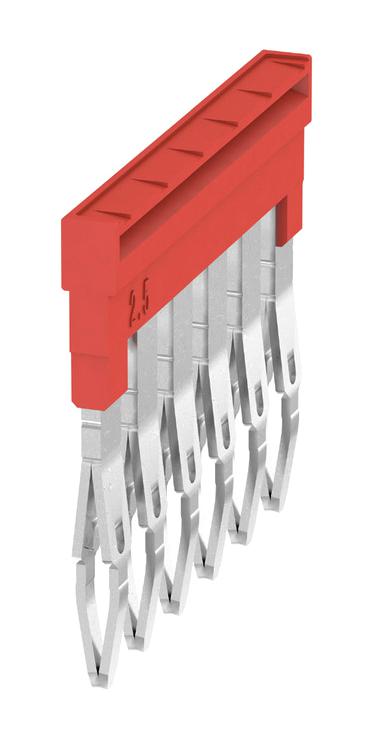 Weidmuller 2108720000 Cross Connector, Push In, Wemid, Red