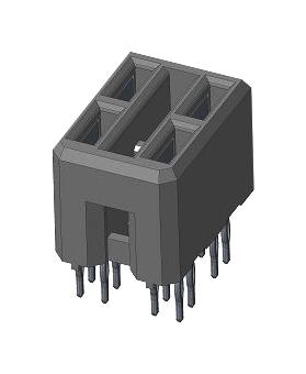 Amphenol Communications Solutions 10124646-4455P00Lf Backplane Connector, Rcpt, 4Pos, Press Fit