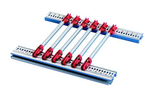 NVent Schroff 24560-379 Guide Rail, 280mm, Red/silver