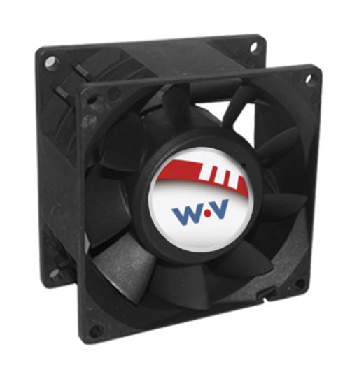 Wakefield Thermal Dc0803812M2B-2T0 Axial Fan, 80mm, 12Vdc, 78.8Cfm, 53Dba