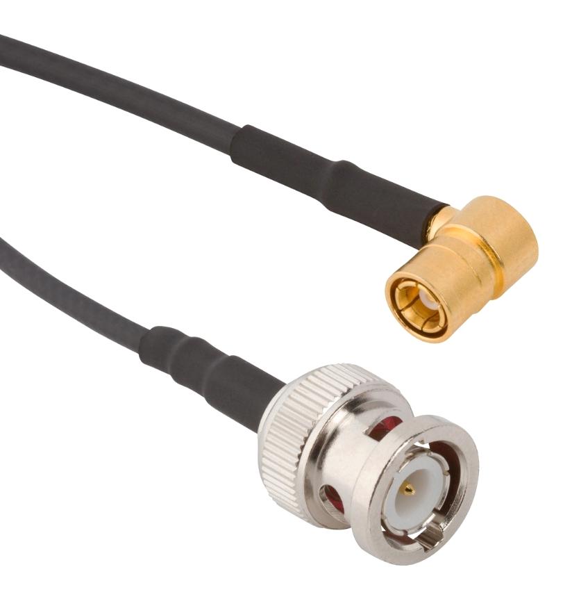 Amphenol RF 245103-02-36.00 Coax Cable, Bnc Plug-Smb Plug, 36