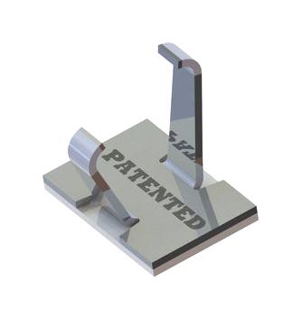 Essentra Components Ask-3 Cable Clamp, Adhesive, Aluminium, Silver