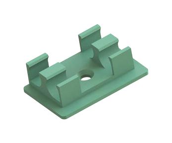 Essentra Components Efa04-63-001 Isolator Cable Clip, Grn, 0.216, Pa 6.6