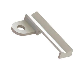 Essentra Components Fth-11-8-01 Cable Tie Mount, Nylon 6.6, Natural