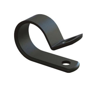 Essentra Components N-16B-Bk Cable Clamp, Nylon 6.6, Black, 25.4mm