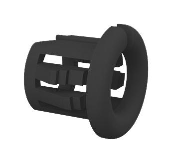 Essentra Components Nm22Ocb0375 Grommet, Nylon 6.6, 9.5mm, Black