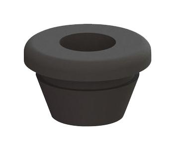 Essentra Components Qfg-16224 Grommet, Elastomer, 12mm, Black