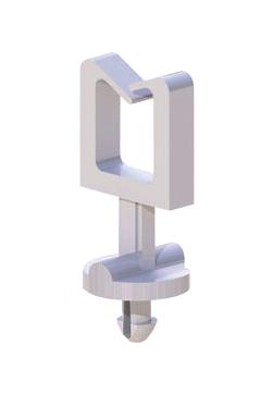 Essentra Components Smws-1-19 Cable Clamp, Nylon, Natural, 6.9mm