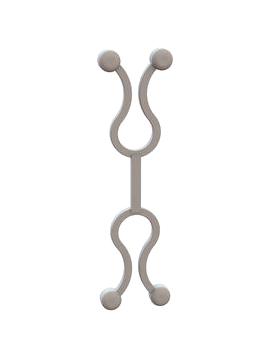 Essentra Components 23Dbez001 Cable Tie, Twist Lock, 0.4, Nat, Pa6.6