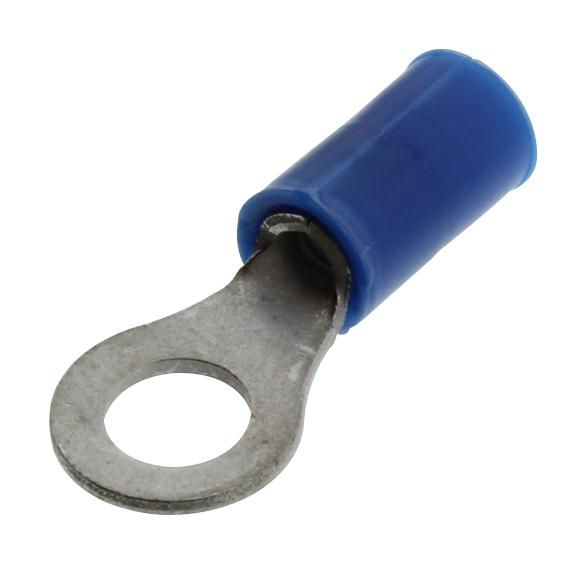 Amp Connectors / Te Connectivity 32960. Terminal, Ring Tongue, #10, Crimp, Blue