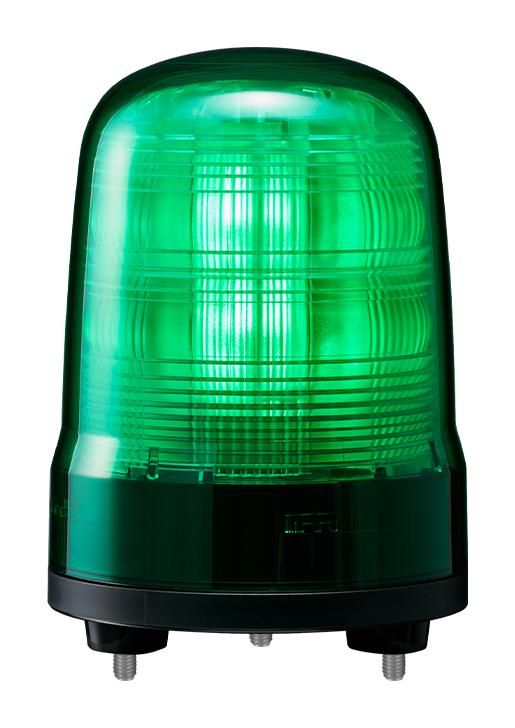 Patlite (U.s.a.) Sf10-M1Jn-G Beacon, Flash/rotate/pulse, Grn, 100mm