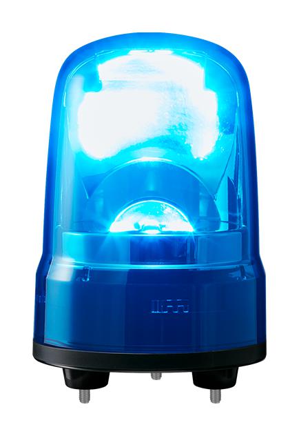 Patlite (U.s.a.) Sks-M1J-B Beacon, Flash/rotate, Blue, 80mm, 24Vdc