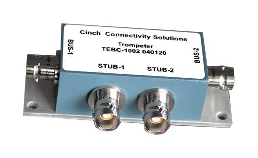 Trompeter Cinch Connectivity Tebc-1002 Bus Coupler, 2 Stub, Aluminum Alloy