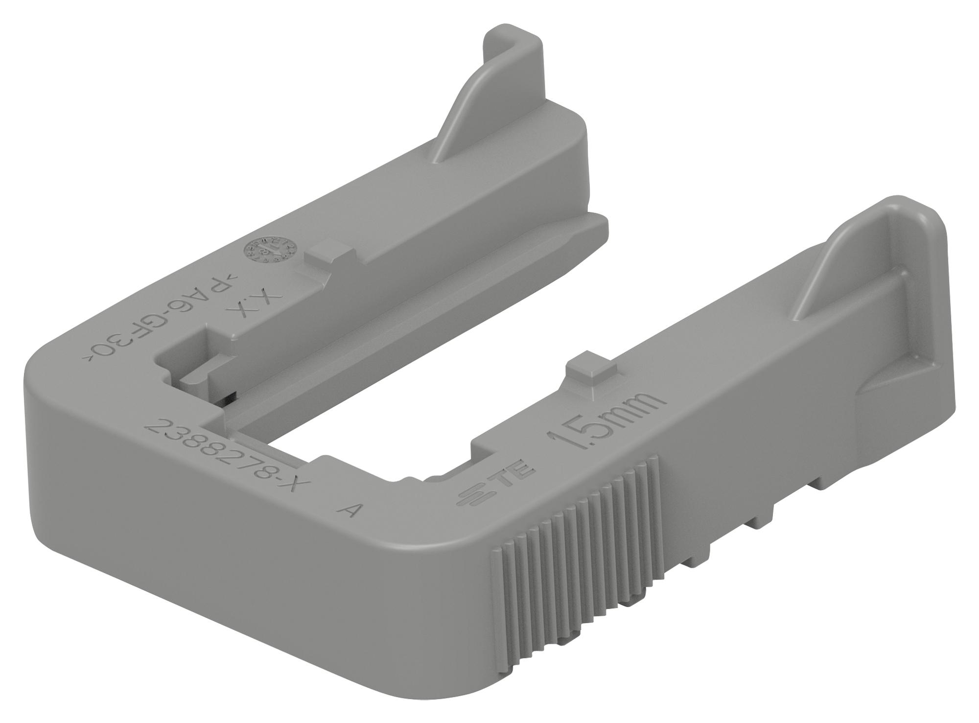 Amp Connectors / Te Connectivity 2388278-3. Slide, Pa6 Gf30, Gray