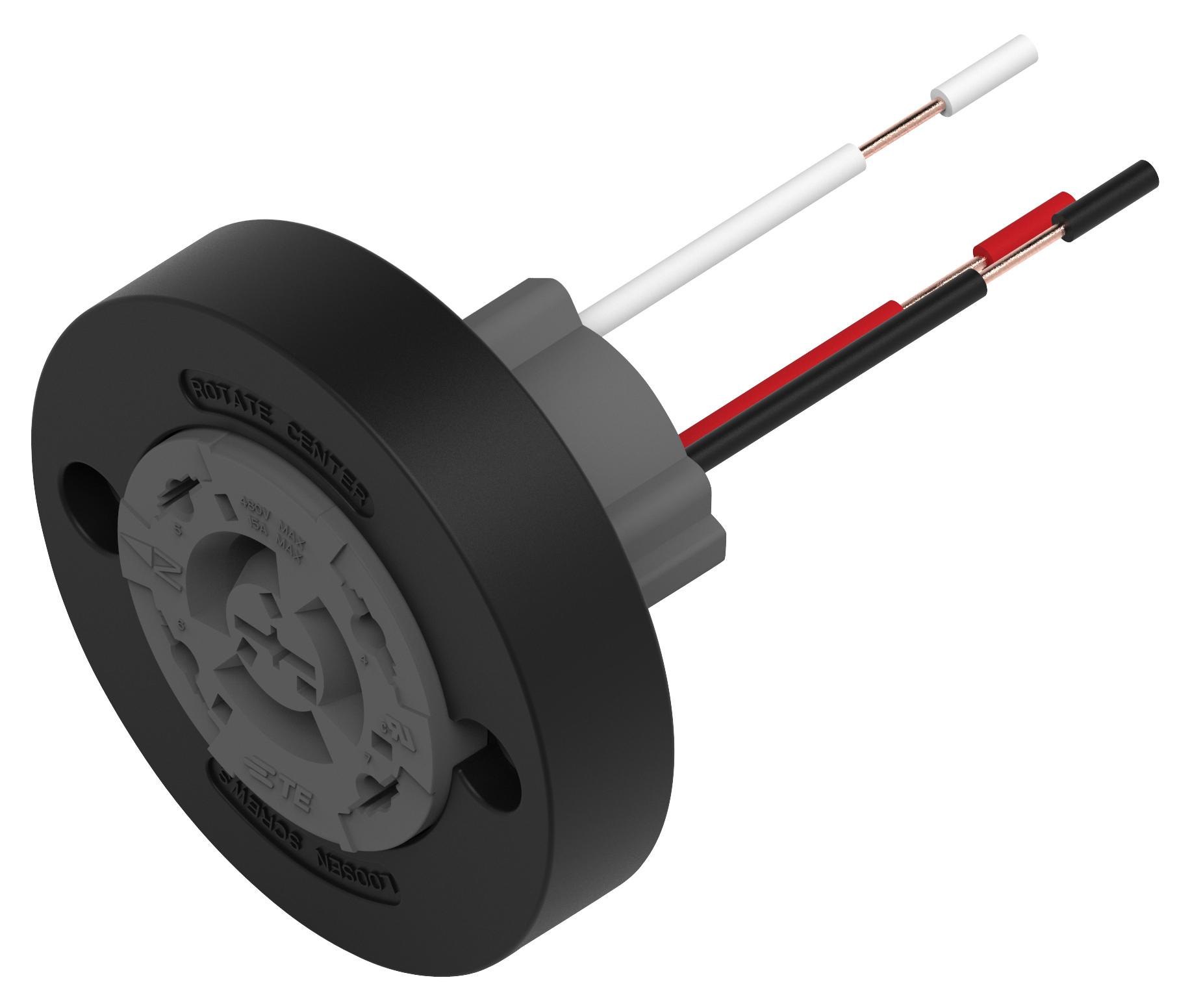 Te Connectivity 2213848-2 Led Street Light Conn, Rcpt, 3Pos, Cable