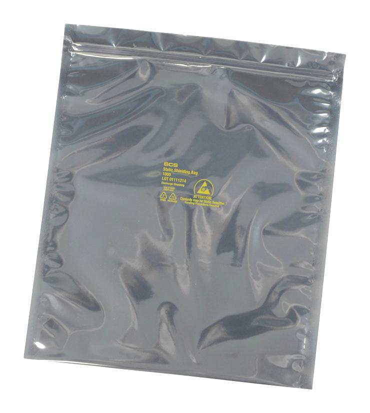 SCS 300106 Static Shield Bag, Metal-In, 10 X 6