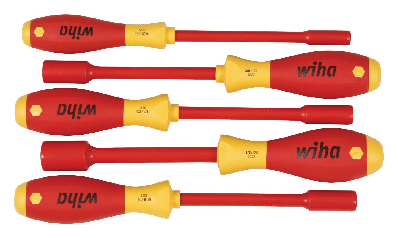 Wiha 32292 5 Piece Professional Insulated Nut Driver Set