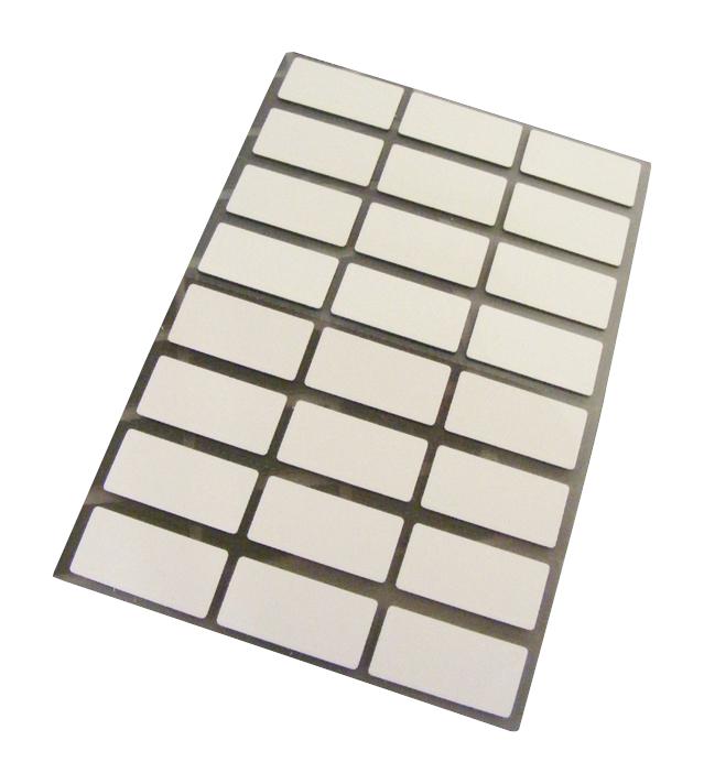 Panduit C100X050Apt Raised Panel Component Label, White