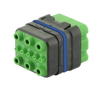 Souriau 8Mq2M9901Ace Rectangular Module, Plug, 11Pos, 3Row