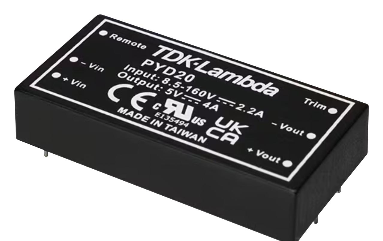 TDK-Lambda Pyd20-72Ws12. Dc-Dc Converter, 12V, 1.67A