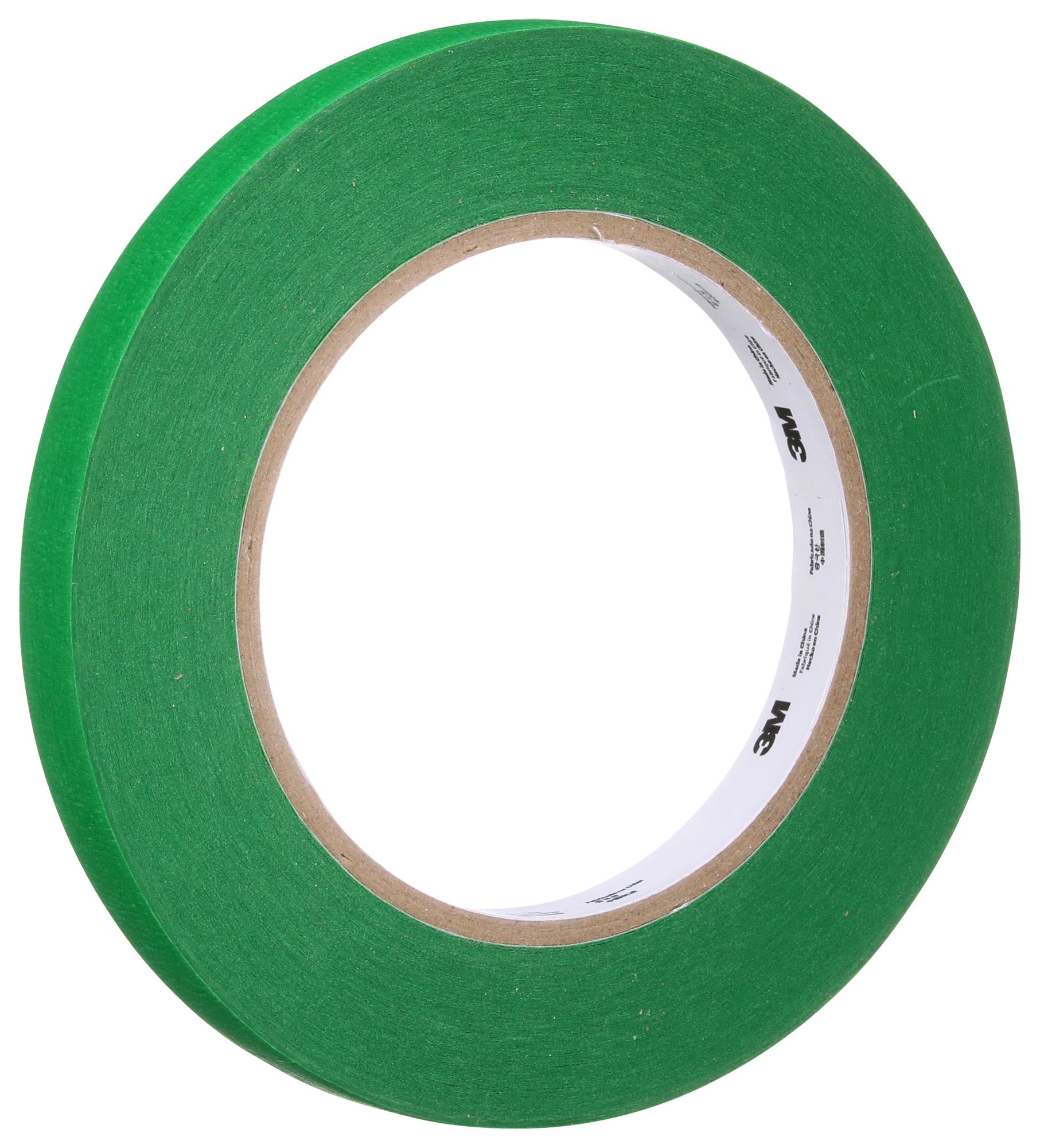 3M 7100299467 Tape, Masking, 0.5 X 180.5Ft, Grn