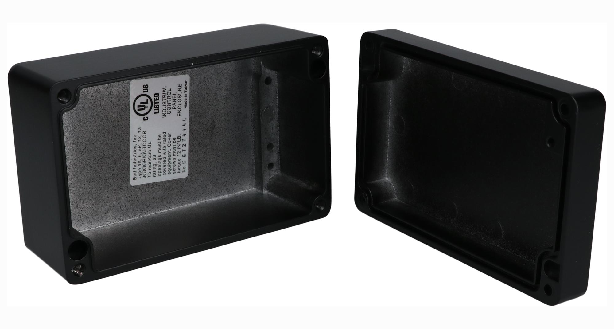 Bud Industries An-1314-Ab Enclosure, Wall, Aluminium, Black