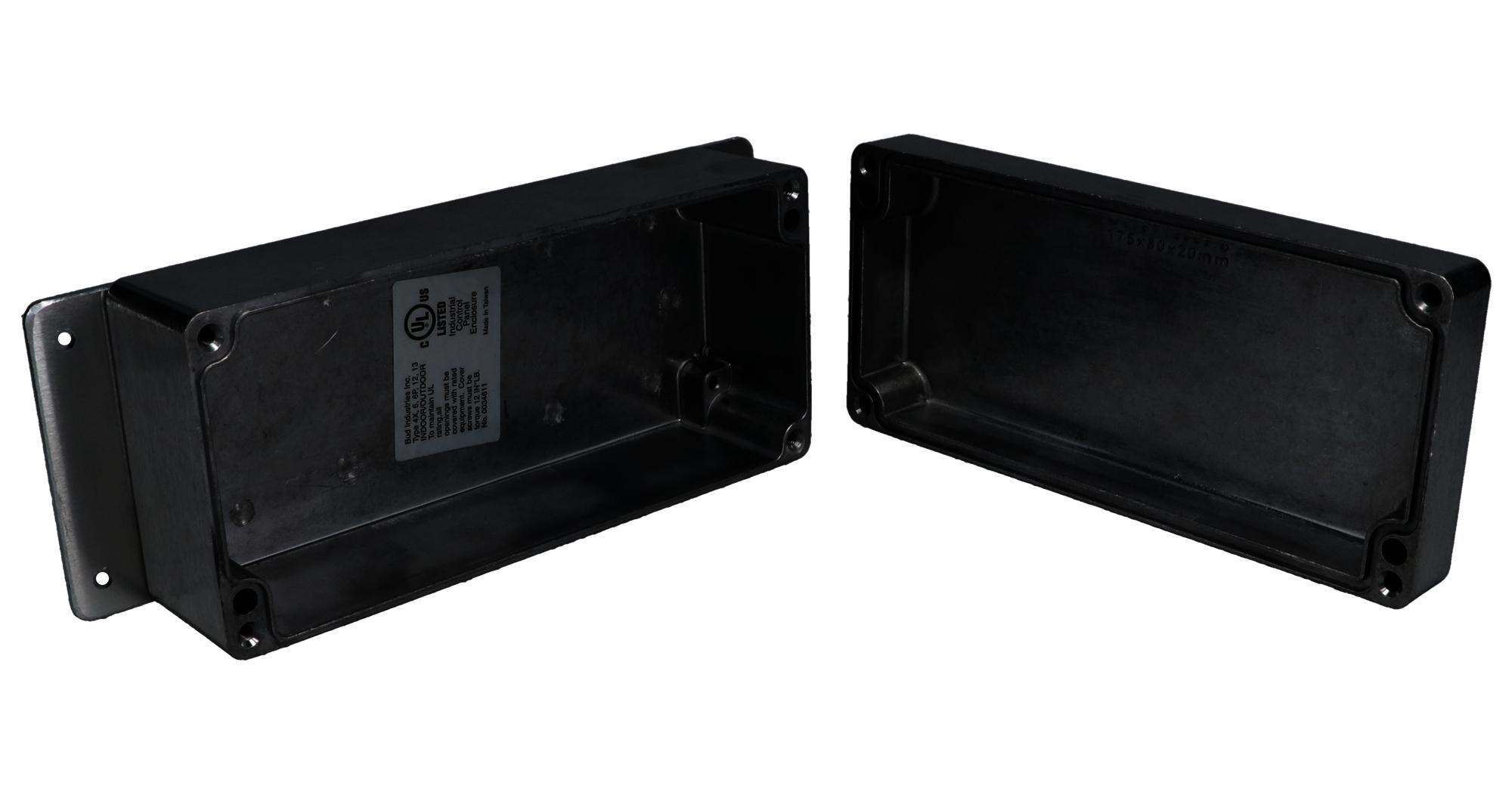 Bud Industries An-2821-Ab Enclosure, Wall Mount, Aluminium, Black