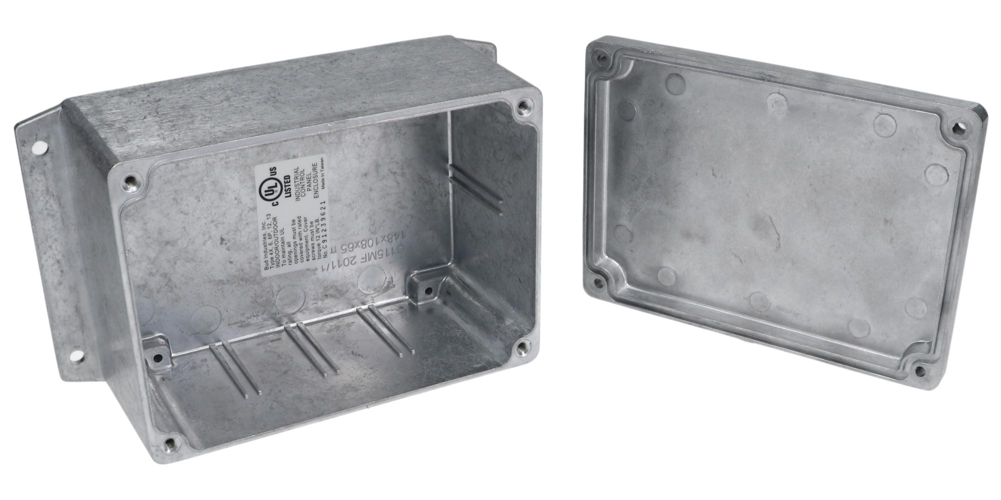 Bud Industries An-2855-A Enclosure, Wall Mnt, Aluminium, Natural