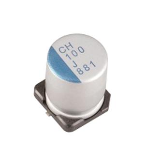 NIchicon Pch1E471Mcl1Gs Capacitor, 470Uf, 25V, Alu Elec, Polymer, Smd