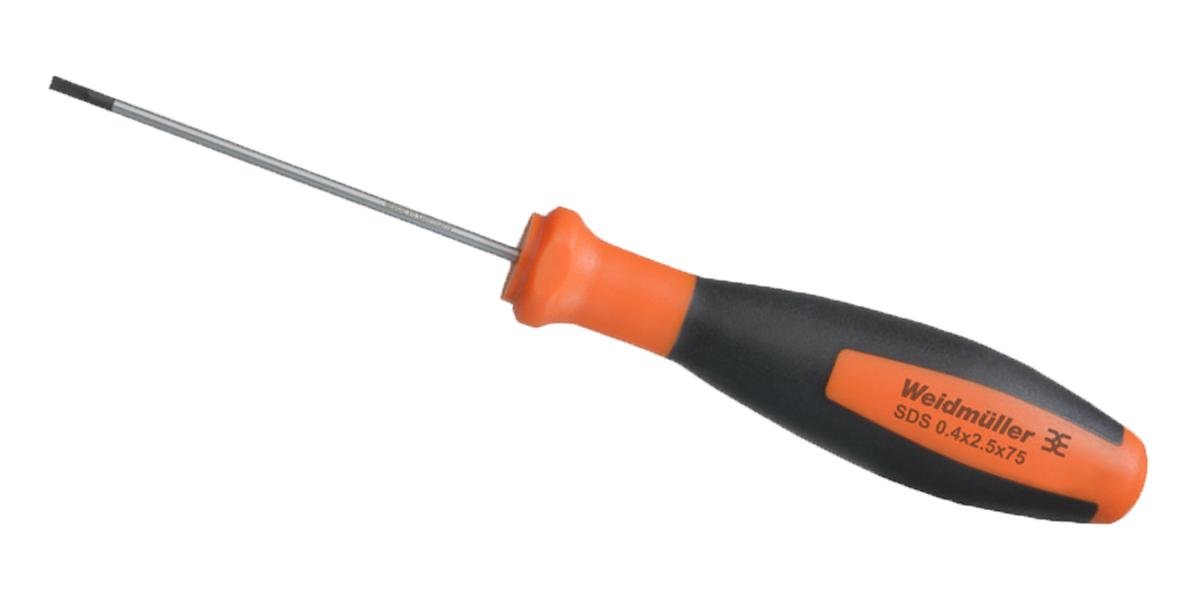 Weidmuller 2749320000 Screwdriver, Slot, 180mm, 75mm, 2.5mm