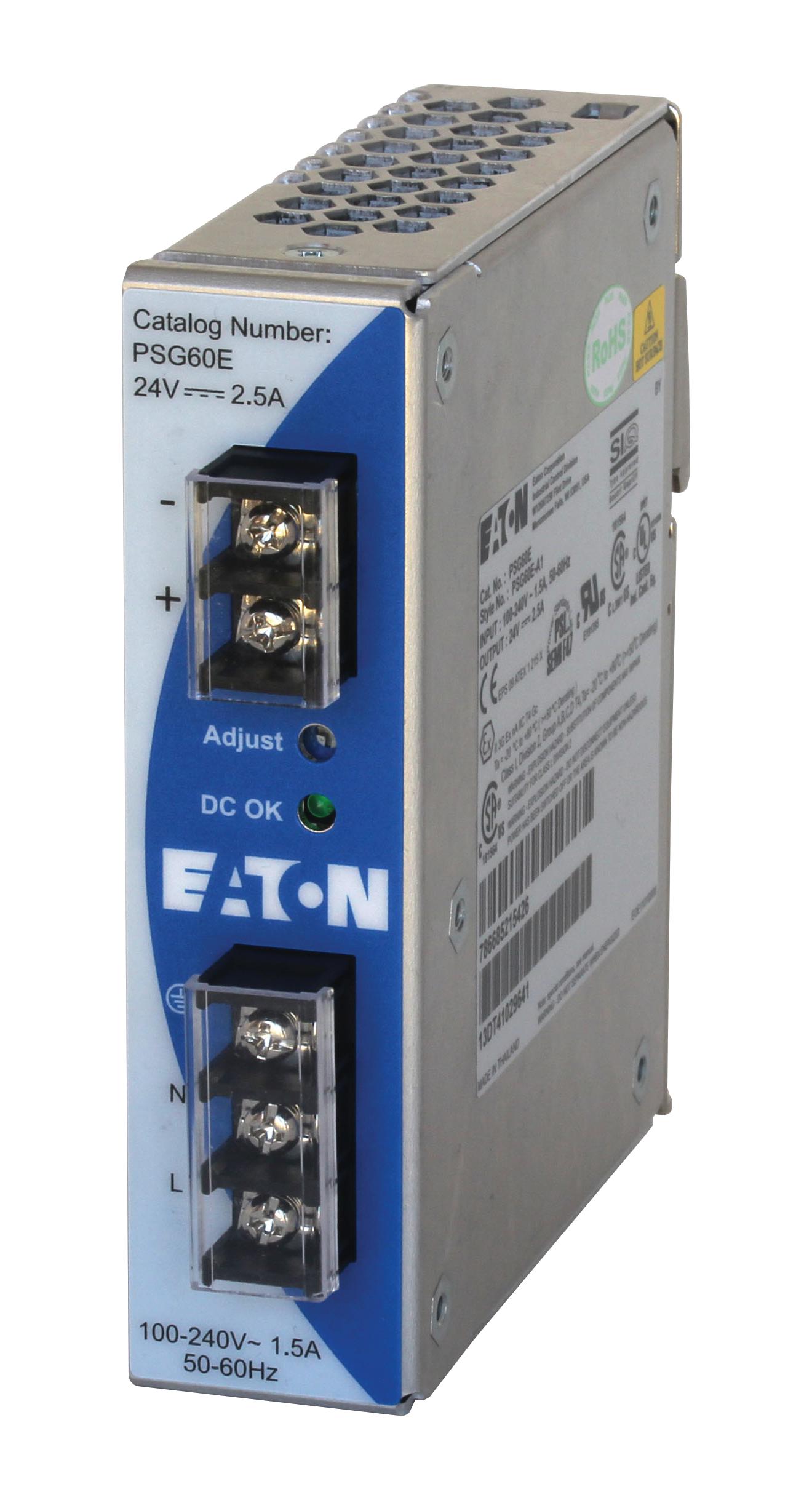 Eaton Psg60E Power Supply, Ac-Dc, 24V, 2.5A