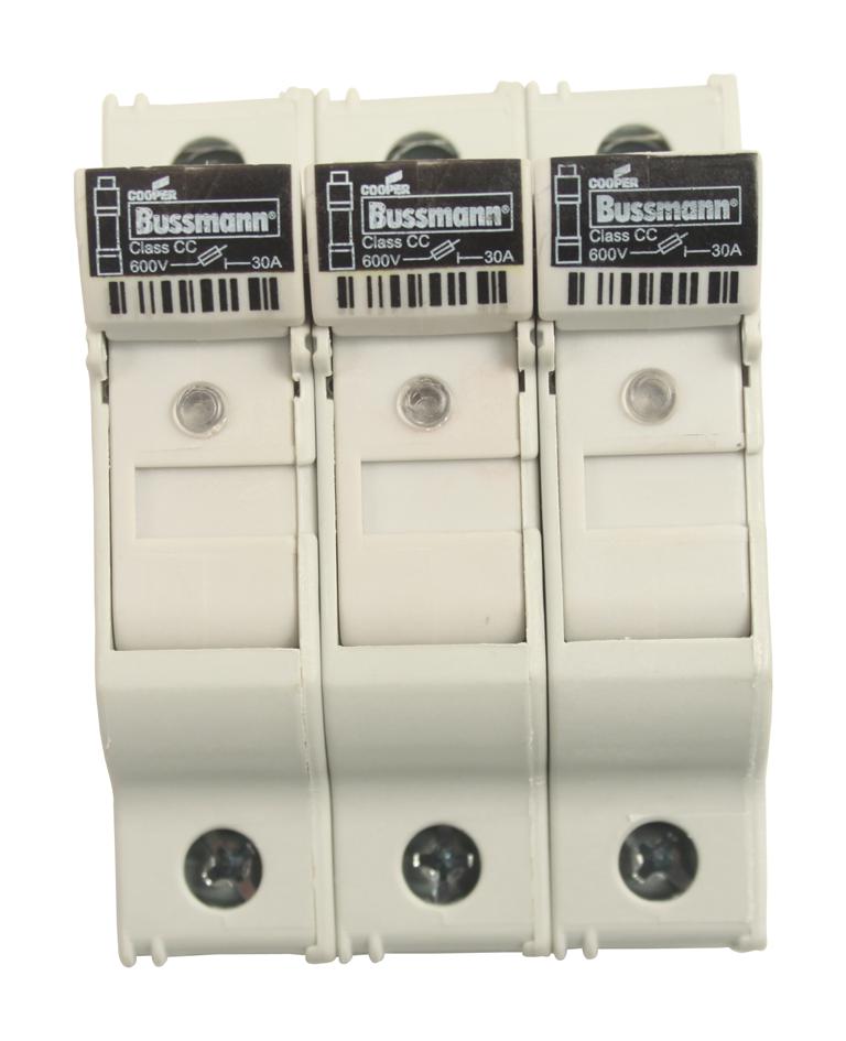 Eaton Bussmann Chcc3Diu Fuse Holder, Class Cc, Din Rail