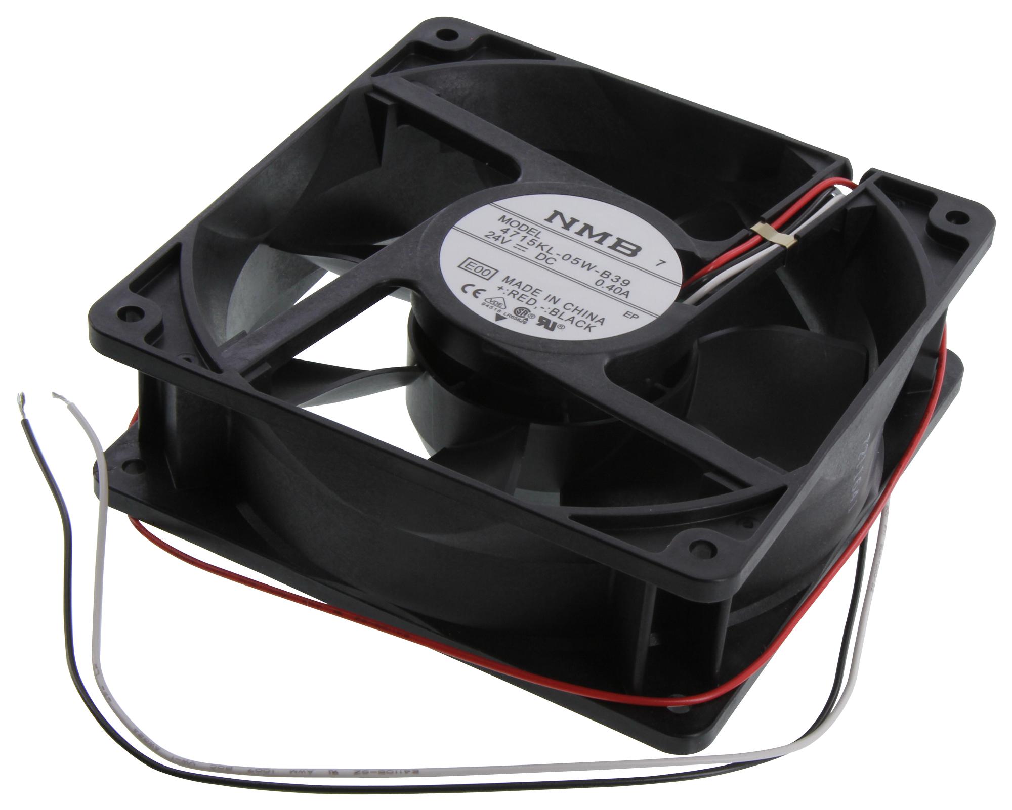 Nmb Technologies 4715Kl-05W-B39-E00 Dc Fan, Axial, 119mm X 119mm X 38mm, 24V