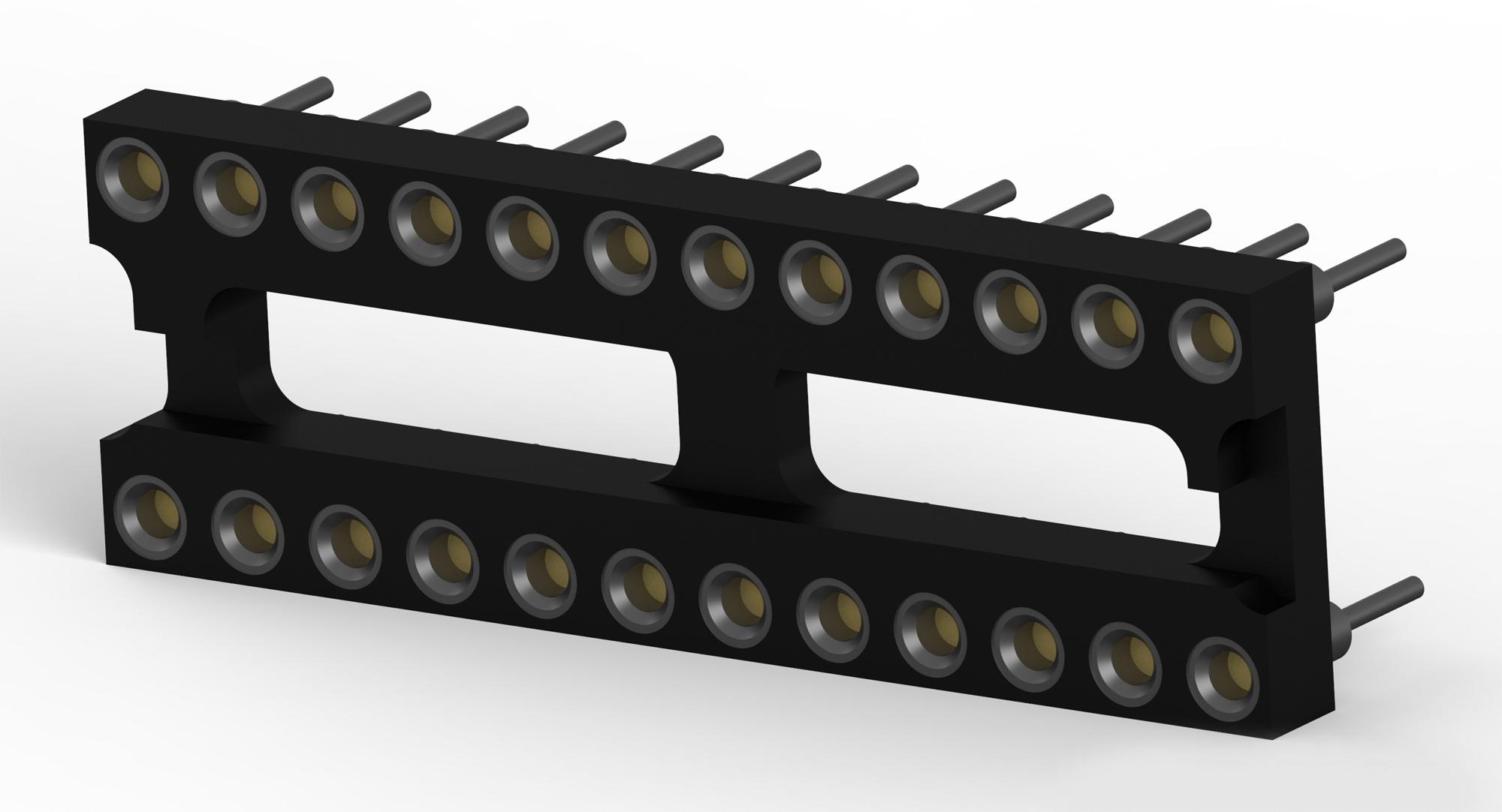 Amp Connectors / Te Connectivity 3-1571552-6 Dip Socket, 24Pos, 2.54mm