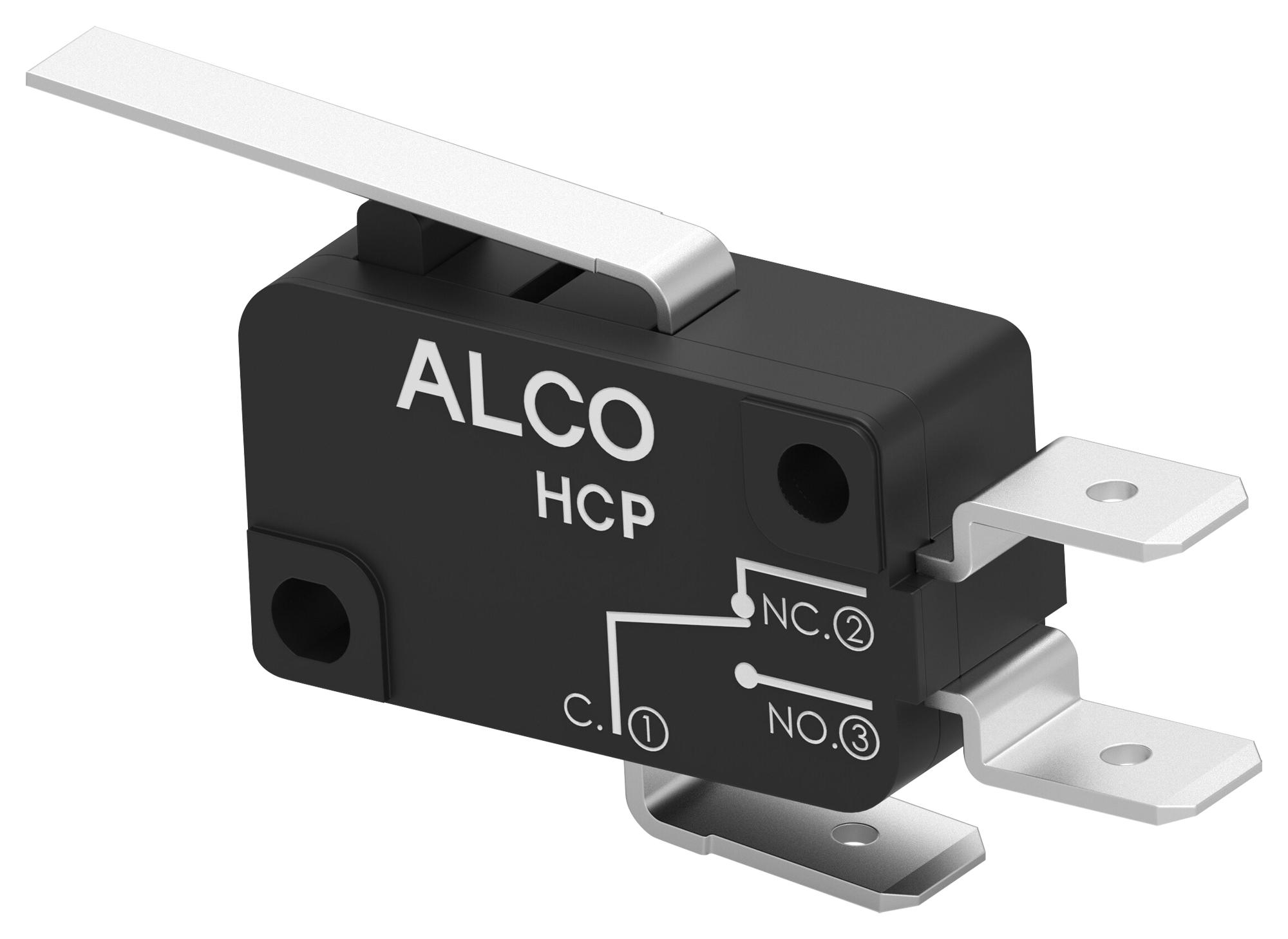 Alcoswitch / Te Connectivity Hcp16Dte2S04. Microswitch, Spdt, 16A, 250Vac