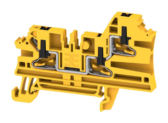 Weidmuller 2847450000 Terminal Block, Din Rail, 3Pos, 12Awg