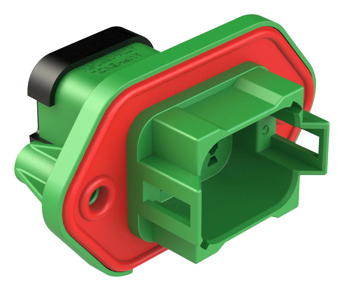 Amphenol Sine/tuchel At04-08Pc-Pm13 Rcpt Housing, 8Pos, Thermoplastic, Grn