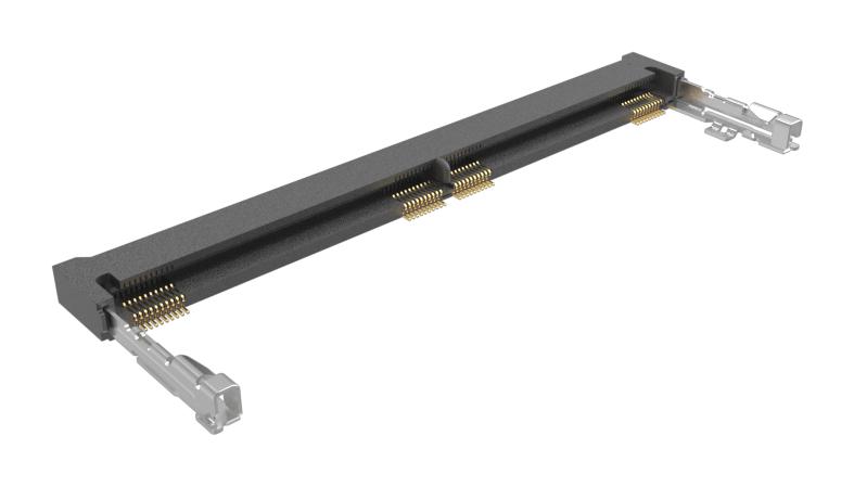 Amphenol Communications Solutions 10161033-002Rhlf. Connector, Ddr5 Sodimm, R/a, 262Pos, Latch