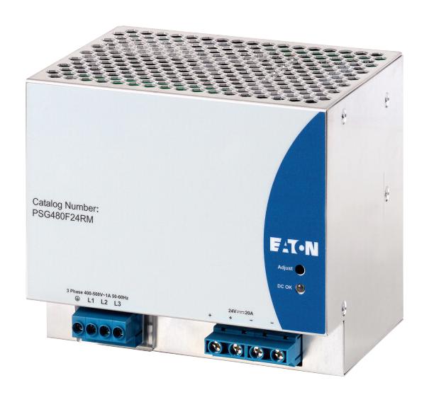 Eaton Psg480F24Rm Power Supply, Ac-Dc, 24V, 20A