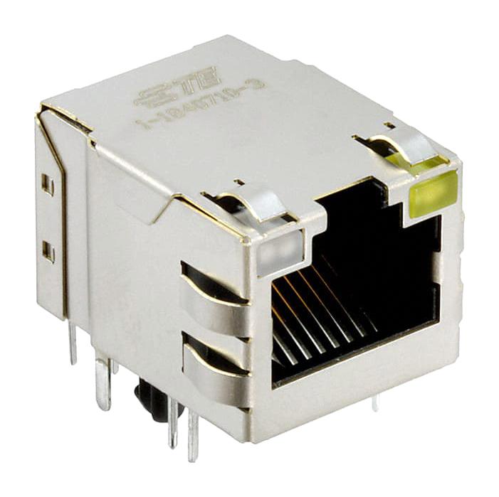 Trp Connector/bel 2250015-3 Rj45 Conn, R/a Jack, 8P8C, 1Port, Th