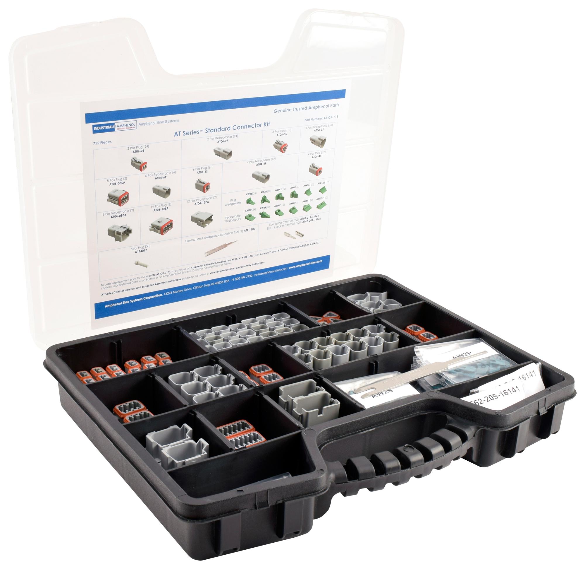 Amphenol Sine/tuchel At-Ck-715 Standard Connector Kit, 715 Pieces