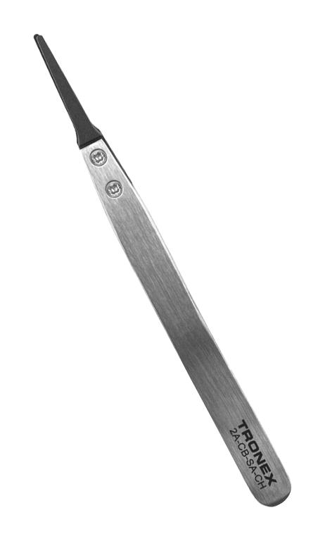 Menda 2A-Cb-Sa-Ch Tweezer, Precision, Style 2A, Blunt, Ss