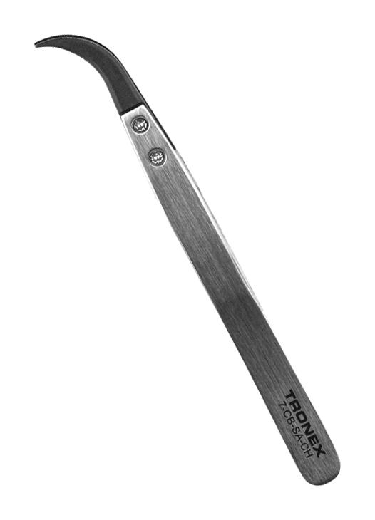 Menda 7-Cb-Sa-Ch Tweezer, Precision, Style 7, Curve, Ss