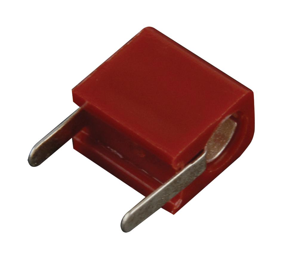 Johnson Cinch Connectivity 105-1102-001 Test Jack, Horizontal, 5A, Red